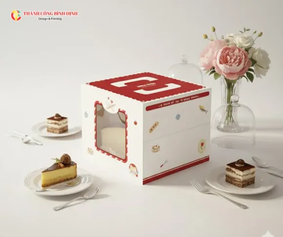 Hộp bánh kem thiết kế theo concept riêng – Độc quyền cho shop của bạn