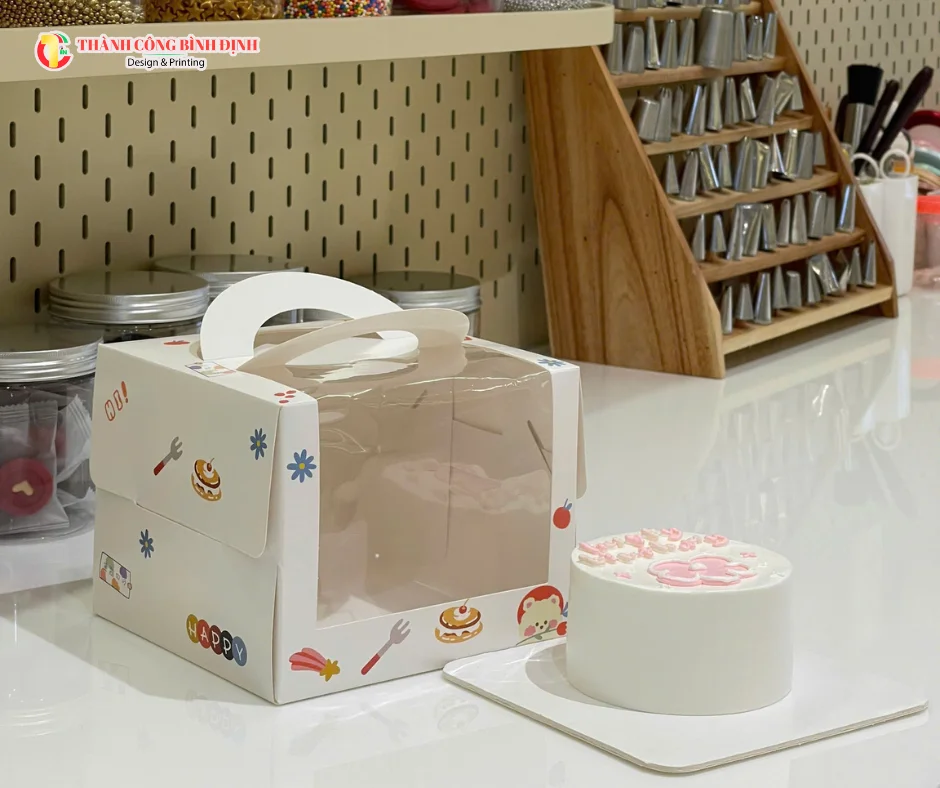 Hộp b&aacute;nh kem đẹp