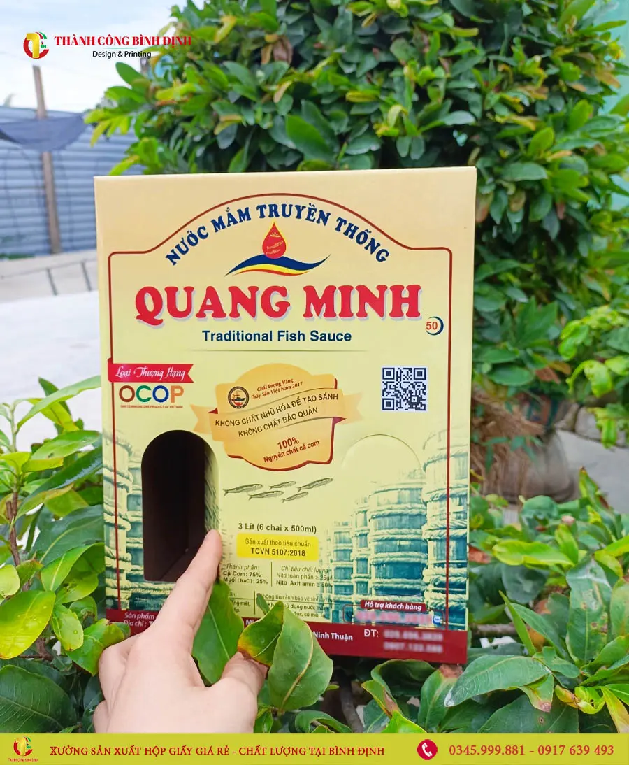 Hộp giấy đựng nước mắm